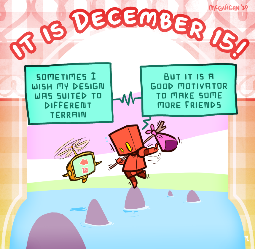 sometimes I  wish my design was suited to different terrain but it is a good motivator to make some more friends