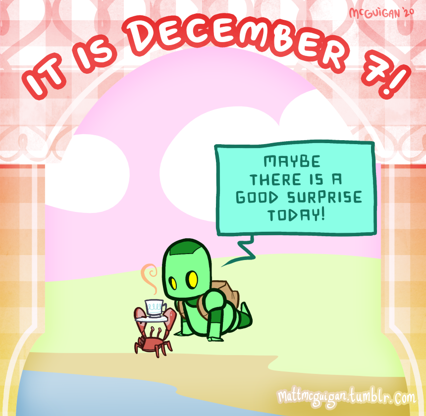 maybe  there is a  good surprise today!