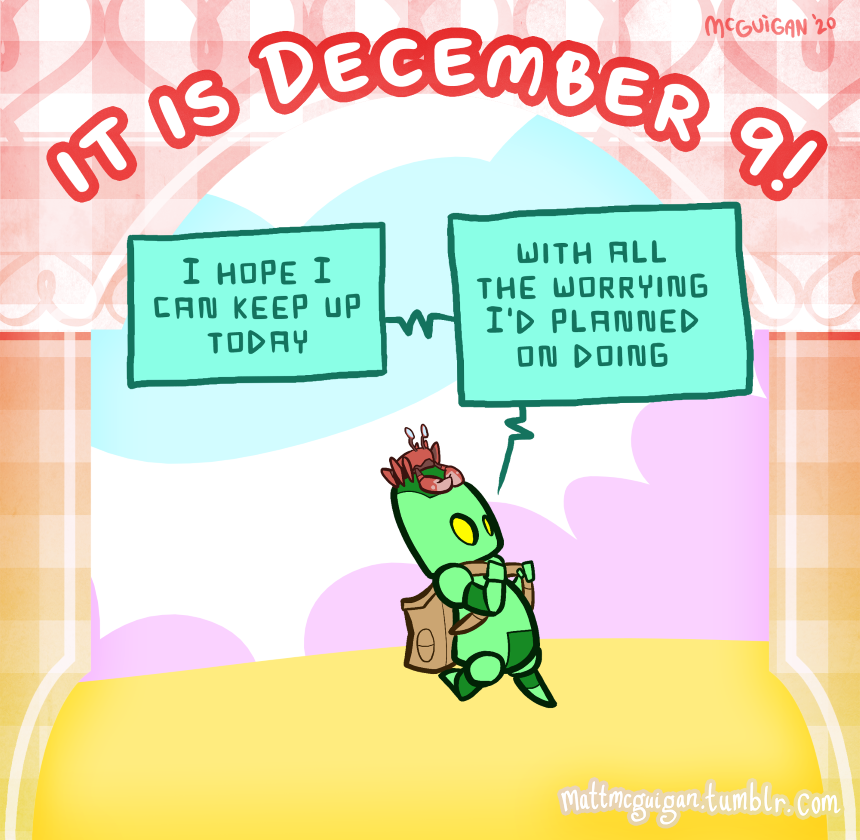 I hope I can keep up today with all the worrying I'd planned on doing