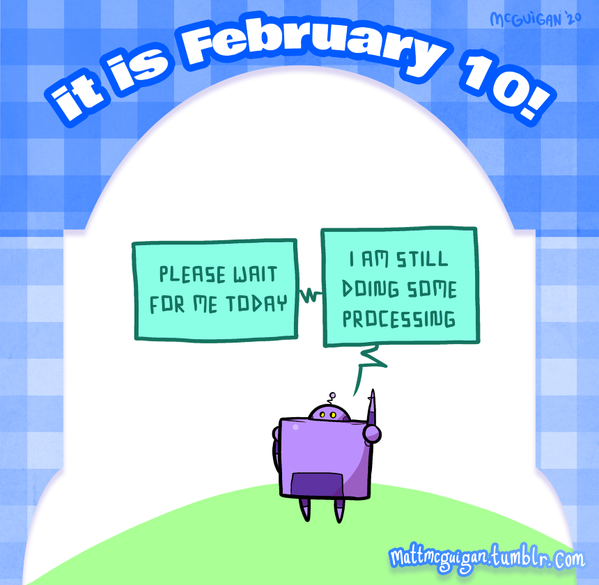 please wait for me today i am still doing some processing