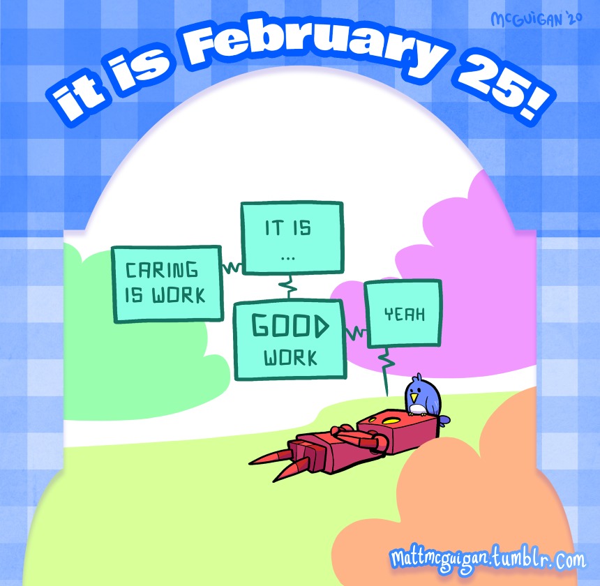 caring  is work it is ... good work yeah