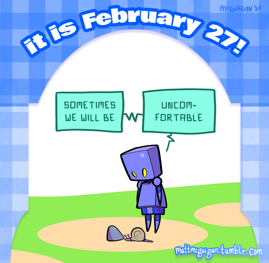 sometimes we will be uncomfortable