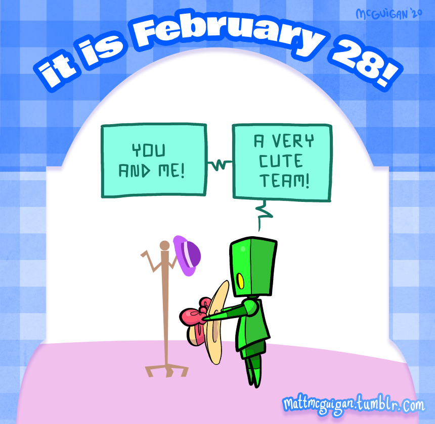 you  and me! a very cute  team!