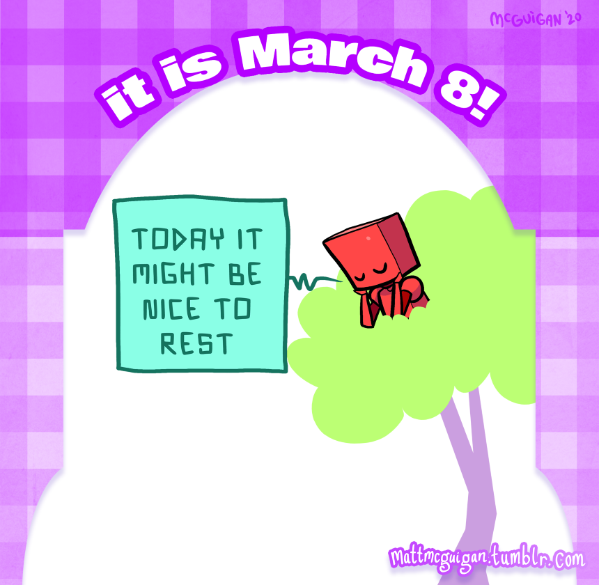 today it might be nice to rest