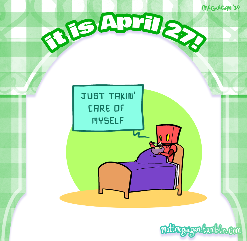 just takin' care of  myself