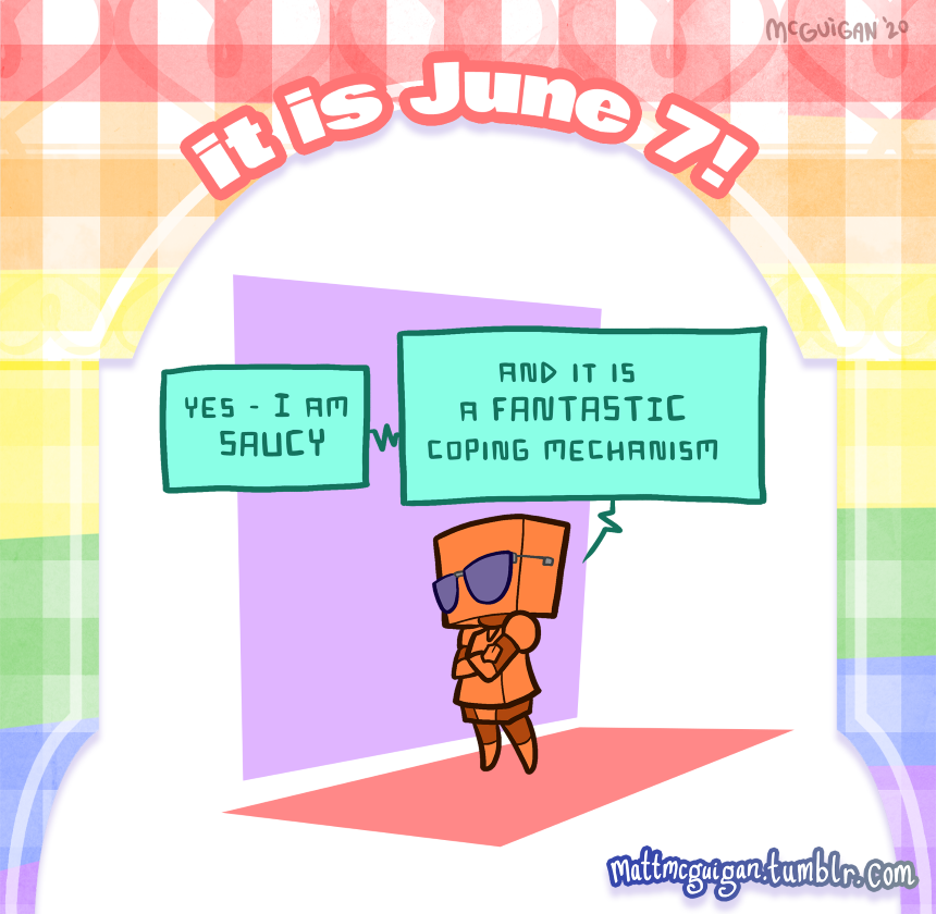 yes I am  SAUCY and it is  a FANTASTIC coping mechanism