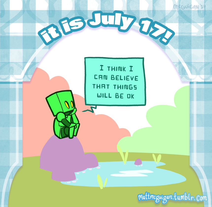 I think I can believe that things  will be ok