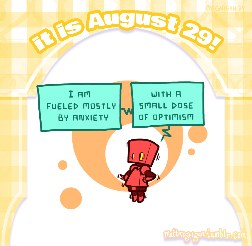I am  fueled mostly  by anxiety with a small dose of optimism