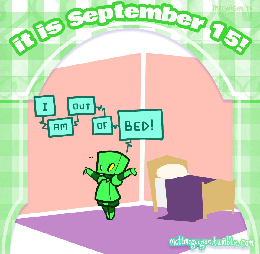 I am out of bed!