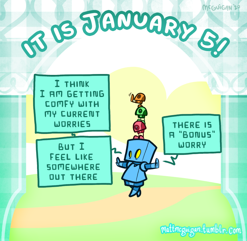 there is a "bonus" worry I think I am getting comfy with my current worries but I  feel like  somewhere out there