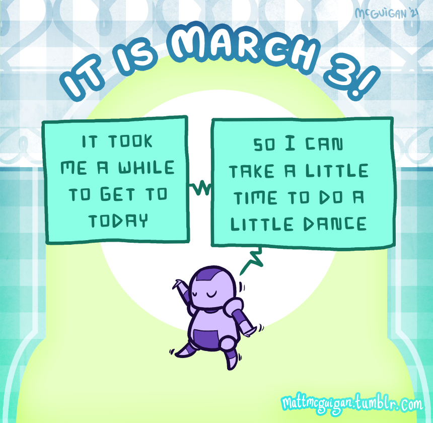 it took me a while to get to today so I can take a little time to do a little dance