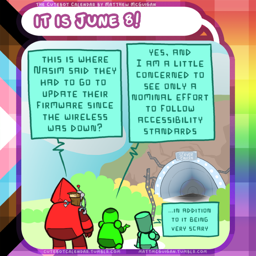 this is where Nasim said they had to go to  update their firmware since the wireless was down? yes, and I am a little concerned to see only a nominal effort to follow accessibility standards ...in addition to it being very scary