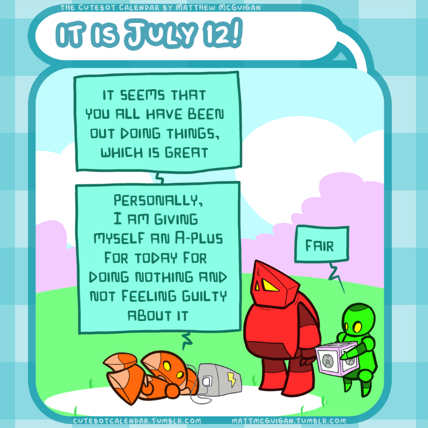 fair it seems that you all have been out doing things, which is great personally, I am giving  myself an A-plus for today for  doing nothing and not feeling guilty about it
