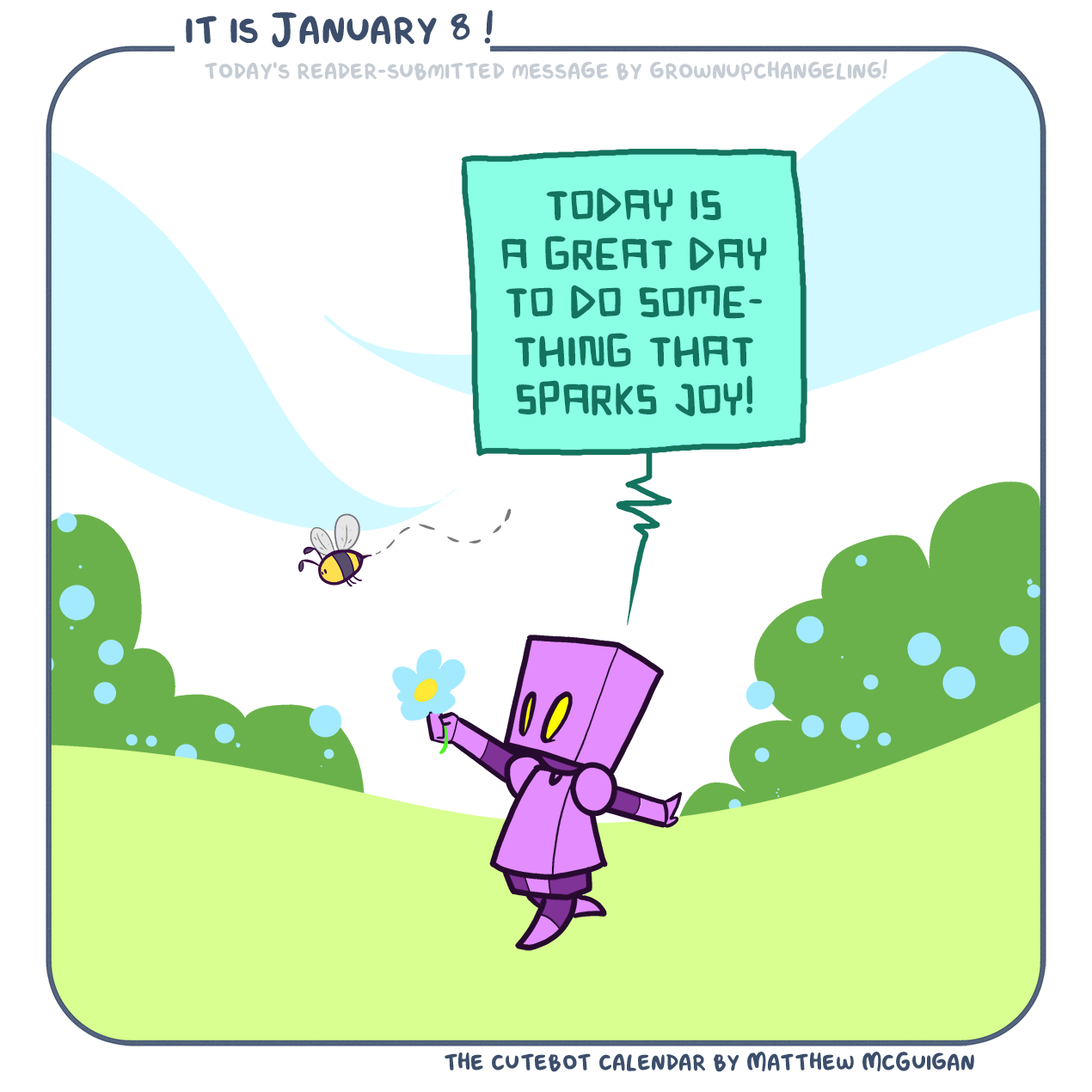 today is a great day to do something that sparks joy! Submitted by grownupchangeling!