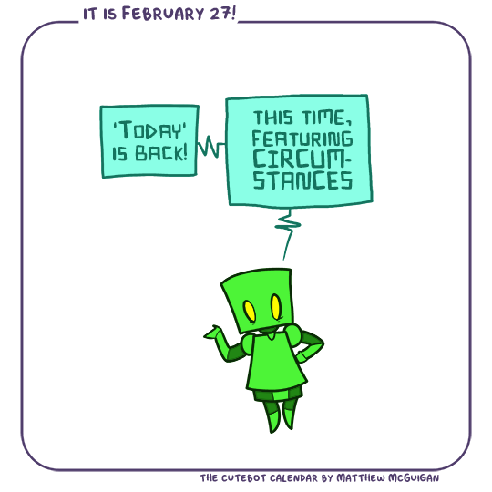 'Today' is back! this time, featuring CIRCUMSTANCES