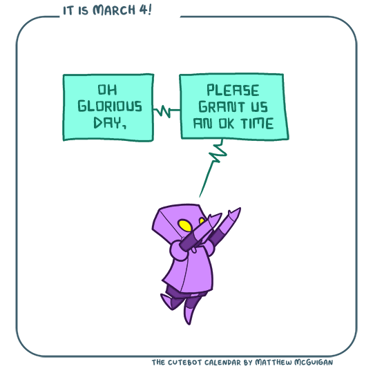 oh  glorious day, please grant us an ok time