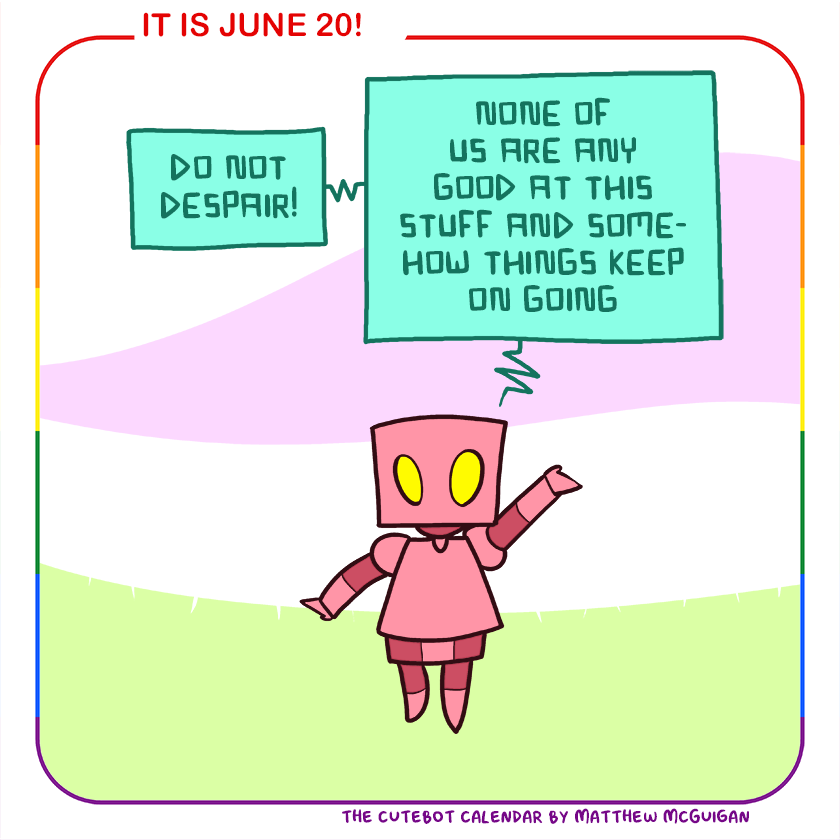 do not despair! none of us are any good at this stuff and somehow things keep on going
