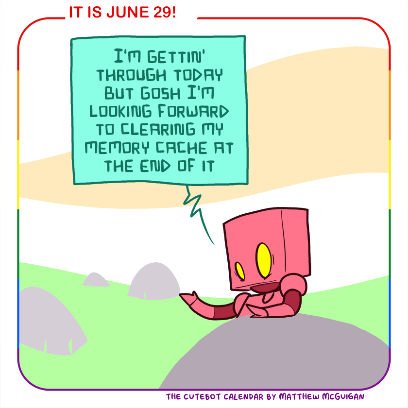 I'm gettin' through today but gosh I'm looking forward to clearing my memory cache at the end of it