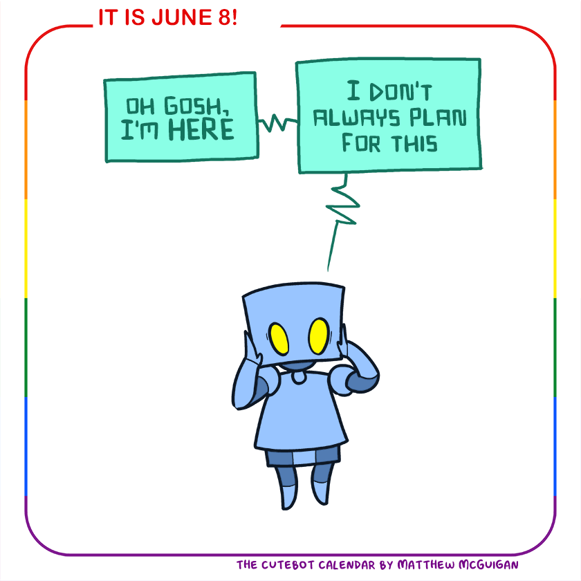 oh gosh, I'm HERE I don't always plan for this